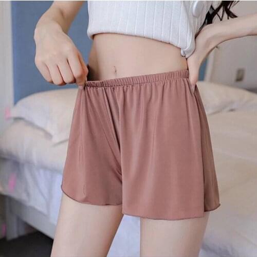 Satin Safety Short Pants Women Short Tights Seamless Panties Underwear Female Safe Briefs Boxer Shorts Lingerie Underpants