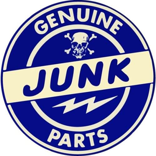 Car accessories Suitable for Genuine Junk Parts Vintage Racing Sticker Oil Gas label Decal blue off road moto