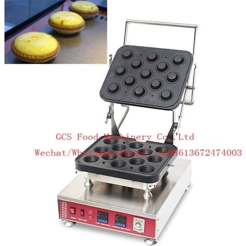 Free shipping Commercial 13 holes Egg Tart Machine Tartlet Shell Maker Egg waffle cone maker waffle bowl maker