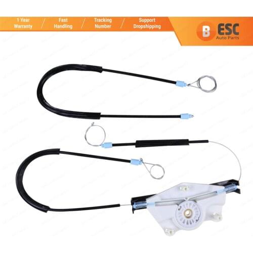 ESC Auto Parts EWR518 Window Regulator Repair Kit Front Left Door for VW NEW BEETLE 97-2011 (without Plastic Clips)