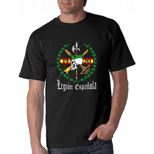 Spanish Army Soldier Legion Espanola 1920 Men T-Shirt Summer 100% Cotton Man Tee Printing Shirts