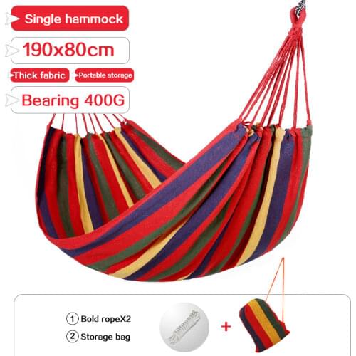 Outdoor camping hammock outdoor hammock single men and women breathable canvas hammock