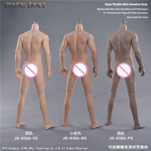 JOK-11C-YS/PS/BS 1/6 Male Flexible Seamless Detachable Foot Body 12'' Man Natural Black Wheat Skin Action Figure Model