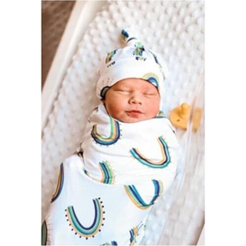 Baby Envelope Donuts Newborn Cocoon Wrap Rainbow Baby Swaddle Blanket Set Cotton Swaddling Bag Sleep Sack Bedding