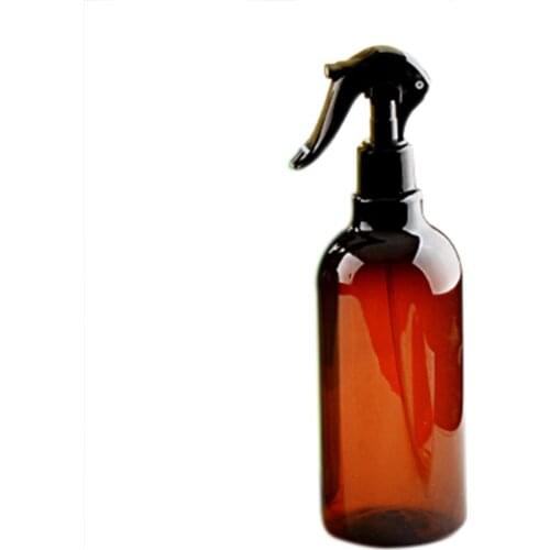 Brown 500ML Amber PET Spray Empty Bottles Trigger Sprayer Essential Oils Aromatherapy Perfume Refillable Bottle For Traveling