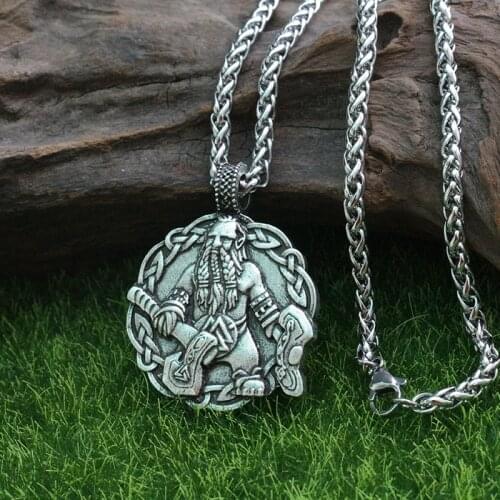 Lanseis 10pcs Viking Axe Odin Walknut pendant Norse Thor Pagan Gods jewelry Celt Rune Gift viking Man necklace