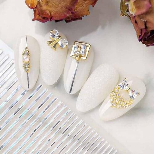 1 Pc Nail Strip Stickers Black/Gold/Rose Gold/Silver Metal Strip Tape Nail Art Adhesive DIY Foil Tips Nail Sticker Decals