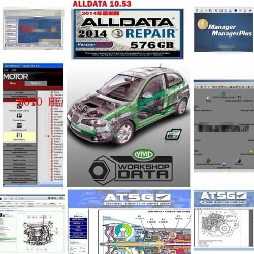 2020 hot Wiring Diagrams Body Frame Alldata V10.53 Auto repair software Alldata mit-chell vivid workshop ATSG 2017 50 in 1tb hdd