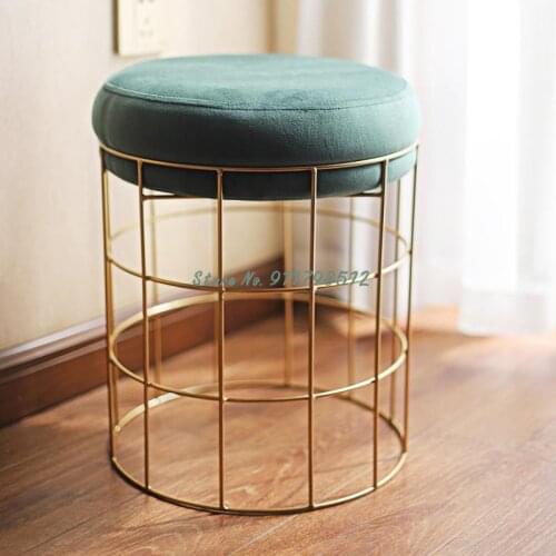 Small bench coffee table stool sofa stool adult living room home fashion net red makeup stool shoe changing stool fabric