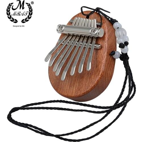 M MBAT 8 Key Mini Kalimba Finger Thumb Piano Exquisite Marimba Musical Good Accessory Pendant Gift Keyboard Instruments Keyboard