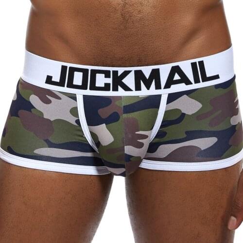 Sexy Boxer Men Underwear Mesh Camouflage Cuecas Masculinas Breathable Nylon U Pouch Calzoncillos Hombre Slip Hombre Boxershorts