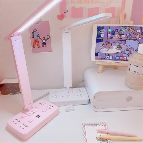 Socket Usb Table Lamp Creative Mobile Phone Charging Multi-function Converter Socket Switch LEDTable Lamp Plug-in Row Pop Socket