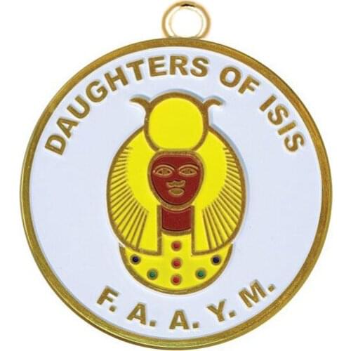 Metal Alloy Enamel Color Mason Label Daughters Of isis Charm DOI OES Pendant