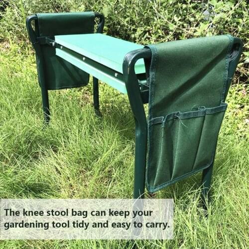 Portable Garden Kneeler Tool Bag Folding Storage Pouch For Kneeling Chair Multi Pocket Multi-function Garden Kneeler Tool Bag