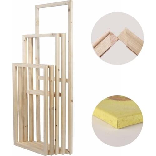 Practical Blank Wooden Frame for 5D Diamond Painting & Canvas Oil Painting Nature DIY Art Frame Picture Inner Frame Home Decor