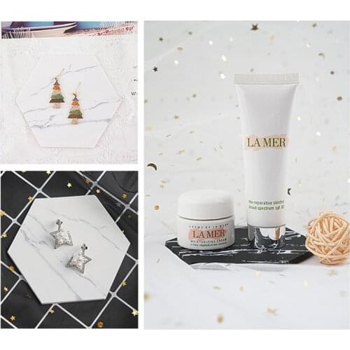 Pvc Marble Mat Soft Rubber Photo Props Ornaments Jewelry Jewelry Nail Art Props Coaster Photography Shooting Props