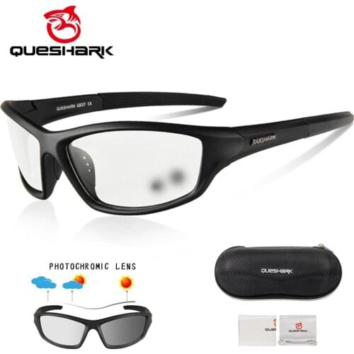 Queshark Photochromic Cycling Eyewear Bicycle Bike Glasses Outdoor Sport MTB Bicycle Bike Sunglasses Goggles Bike Racing Glasses
