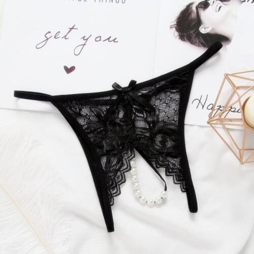 M L XL Women Lace Transparent Briefs Sexy Open Crotch Panties Female Crotchless Erotic Thongs G-string For Sexy Lingerie Tangas