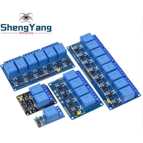 TZT 5V 12V 1 2 4 6 8 channel relay module with optocoupler. Relay Output 1 2 4 6 8 way relay module for arduino In stock