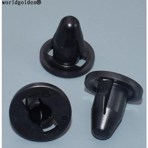 Worldgolden 100pcs auto plastic fasteners Bumper Cover Grommet for Mitsubishi#M271999,M403435
