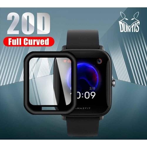 20D Curved Edge Protective film For Amazfit Bip U / U Pro Smart watch Soft Screen Protector Accessories (Not Glass