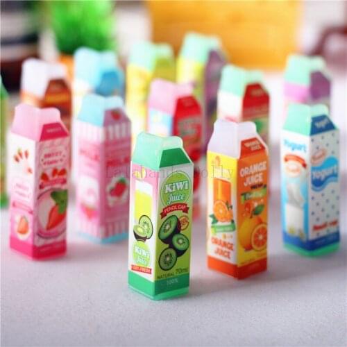 1/12 Or 1/6 Dollhouse Stereoscopic MILK Box Fruit MILK Miniaturized Food Play with Supermarket Furnishing Articles