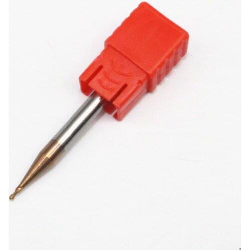 1PC R0.5 D1X2LXD4X50L Carbide Conical Ball End Mill 2flute 50L HRC55 CNC End Milling Tool Tungsten Carbide Milling Cutter