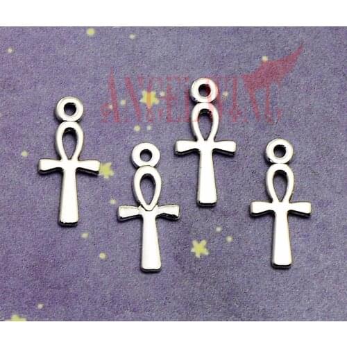 100pcs/lot--18x8mm, Antique Silver plated cross charms ,DIY supplies, Jewelry accessories