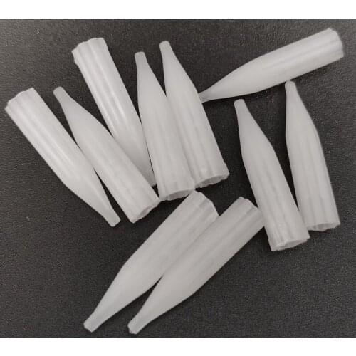 1000Pcs Of 7RT Disposable Permanent Makeup Plastic Tattoo Tips nozzles For Cosmetic Eyebrow LIps Supply OPP Package