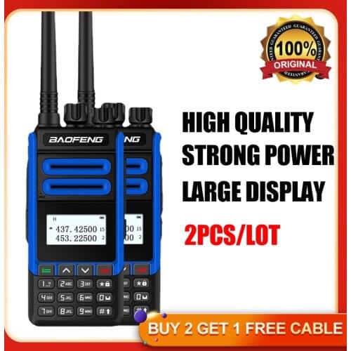 2PCS/LOT BF-H7 BAOFENG Radio 2Pcs Walkie-Talkie Dual Band Transceiver 2Way Long Distance Radio BF H7 radios de comunicacion
