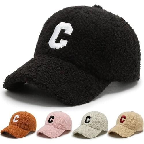 2021 Brand Windproof Cashmere Baseball Caps Trendy Khaki Pink Plus Velvet Warm Winter Hats For Women Men Gorras Para Mujer