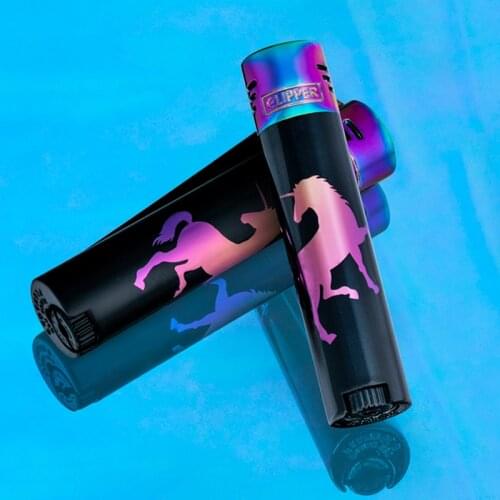 2021 Original Clipper Lighter Metal Grinding Wheel Butane Gas Lighter 8 Exquisite l Gift Box Packaging For Collection