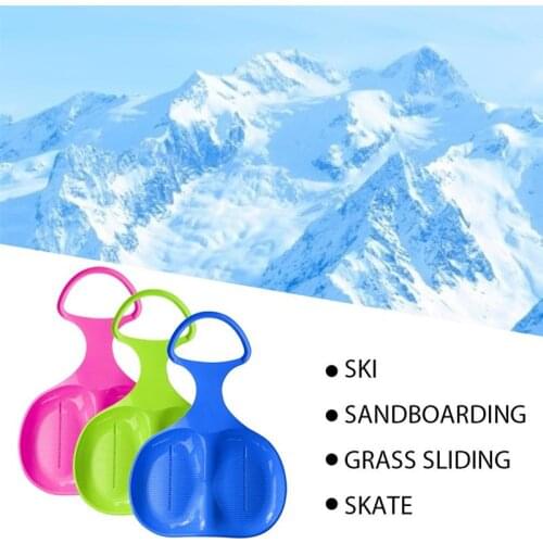 3Pcs Winter Outdoor Sport Thicken Kids Adult Snow Sled Sledge Ski Board Sleigh Outdoor Grass Plastic Board Sand Slider Snow Luge