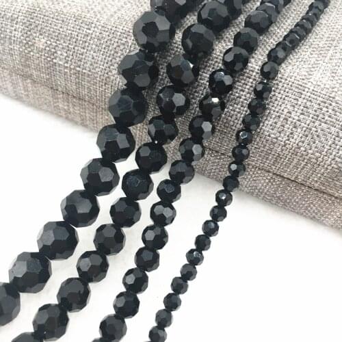 4/6/8/10mm 32 Faceted Austria Transparent Faceted Crystal Ball Beads Spacer Beads for Necklace and DIY Bracelet Making #19