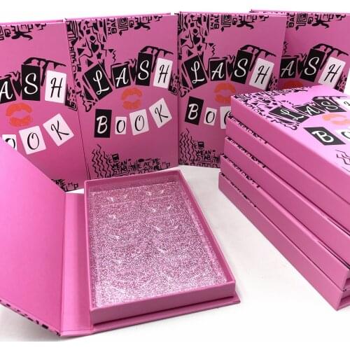 5pairs 3D mink lashes handmade false eyelashes fluffy dramatic eyelash natural eye makeup Eye imitation eyelashes box packaging