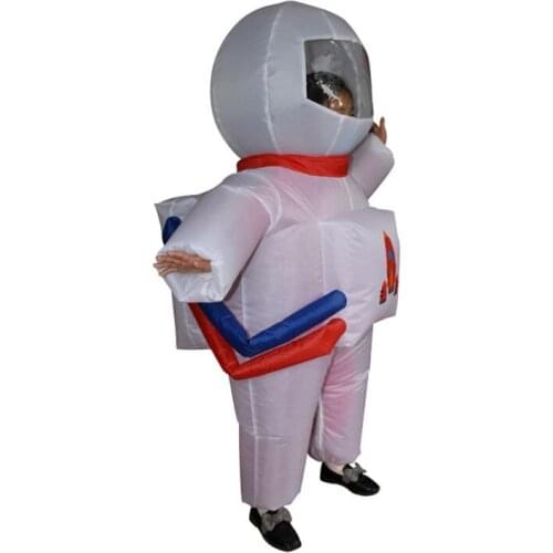 Unisex Kids Astronaut Spaceman Inflatable Chub-Suit Costume Jumpsuit Cosplay Cartoon Outdoor Entertainment Outdoor