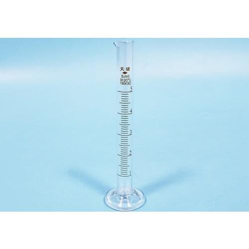 Really precise, High quality, Graduated cylinder with graduation and spout, 5ml/10ml/25ml/50ml/100ml/250ml/500ml/1000ml/2000ml
