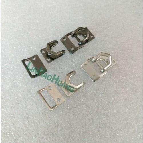 DIY 100pairs/lot metal brass sewing underwear hooks and eyes pant skirt hooks silver nickle color free shipping Two sizes HE-023