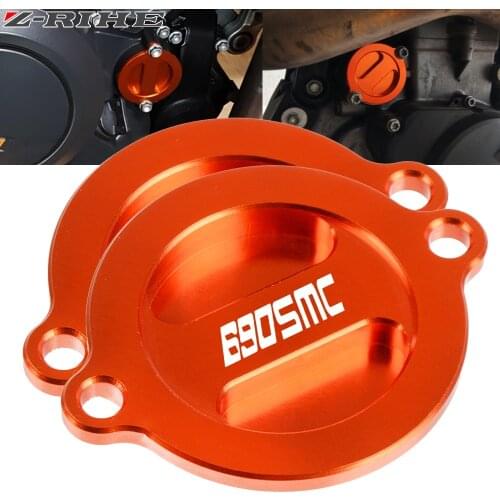 For 690SMC 690 SMC R 2008 2009 2010 2011 2012 2013 2014 2015 2016 Engine Oil Filter Cover Cap Motorcycle Accessories 690SMC