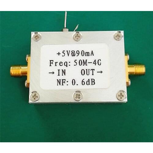 DYKB LNA 50 MHZ - 4GHZ NF=0.6dB Ultra Low Noise High Linearity RF Amplifier HF FM VHF UHF Ham Radio + case