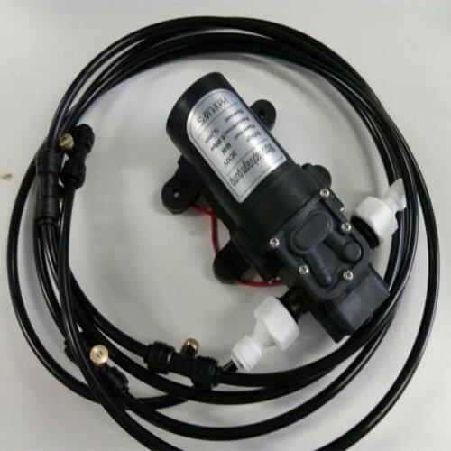 E0098 Watering & Irrigation misting system garden spray ring &12v small misting pump