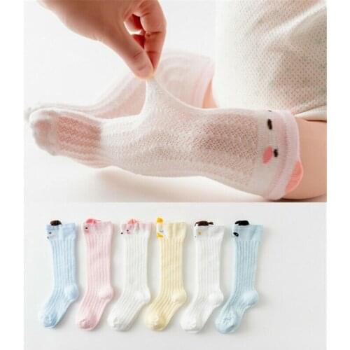 0-24M Newborn Baby Girl Boys Stocking Knee High Long Pom Animal Print Bow Stockings High Socks Leg Warmer