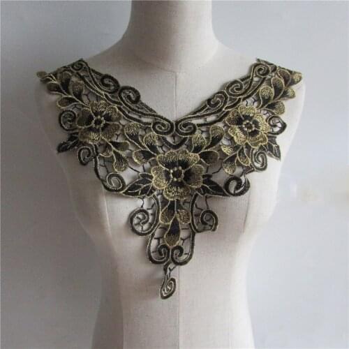 Exquisite ladies blouse fake collar chest applique sewing DIY design clothing craft supplies accessories 1 piece for sale