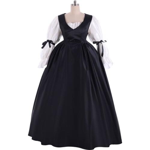 Outlander Costume Cosplay Hamilton 18th Century Rococo Colonial Lady Ball Gown Victorian Medieval Skirt Evening Vintage Dress