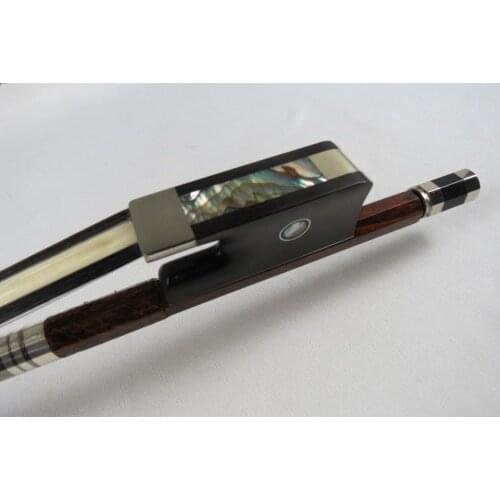 Best Balance,France style letterwood 4/4 bass bow.white+black+white #7330