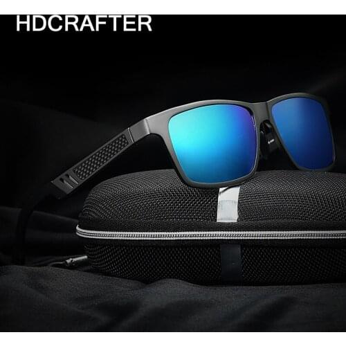 Mens Aluminum Polarized Mens Sunglasses brand Mirror Sun Glasses for man Square Goggle Eyewear Accessories For Men Female 6560