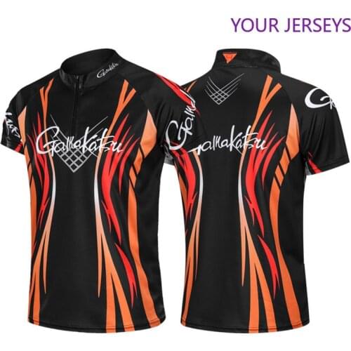 Gamakatsu Men Fishing Vest Moisture Wicking Breathable Short Sleeve T Shirt Sports Professional Cycling Clothes