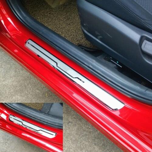 New VESTA Car Stainless Steel Door Sill Protector Scuff Plate For LADA VESTA Cross Concept 2015-2019