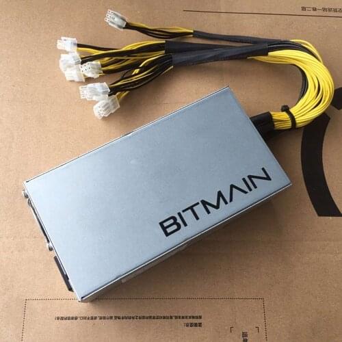 New/Used Bitmain APW7 Power Supply PSU for Antminer 1000-1800W 100-264V 10x PCI-E plugs Electronic Product