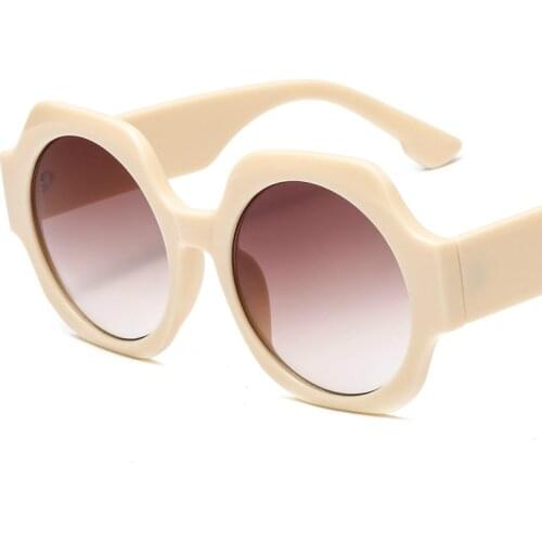 Vintage Oversize Polygon Sunglasses Fashion Vintage Retro Brand Designer Plastic Material Lenses UV400 Protection Eyewear